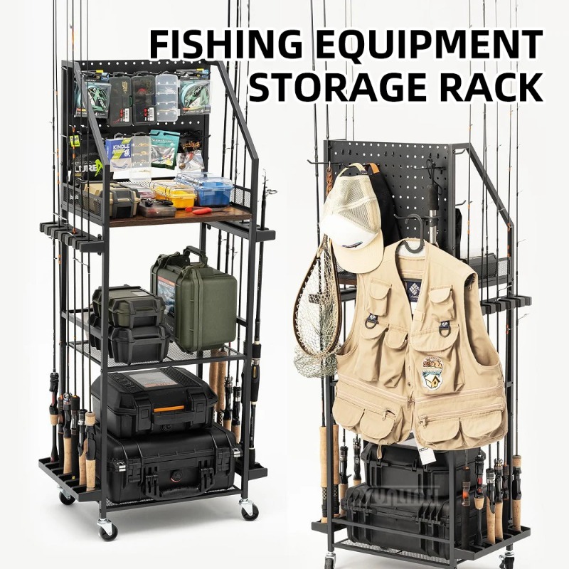 Fishing Rod Rack - Fishing Genuine Shelf, Fishing Rod and