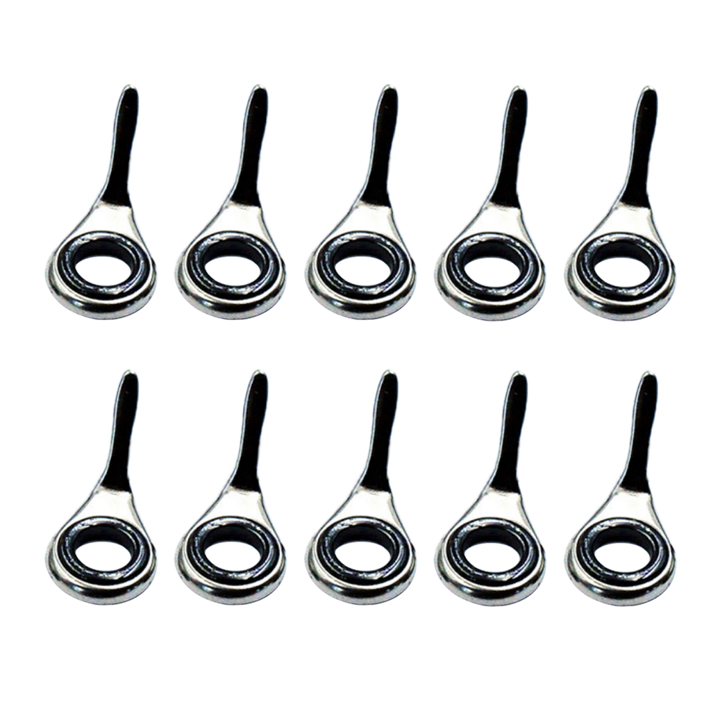 Fishing Rod Building Kit - 10Pcs Fishing Rod Guides Rings Fishing