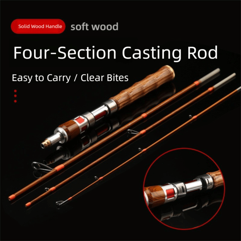 4 Sections Spinning Fishing Ro - Fishing Rod Carbon Fiber 评论和价格