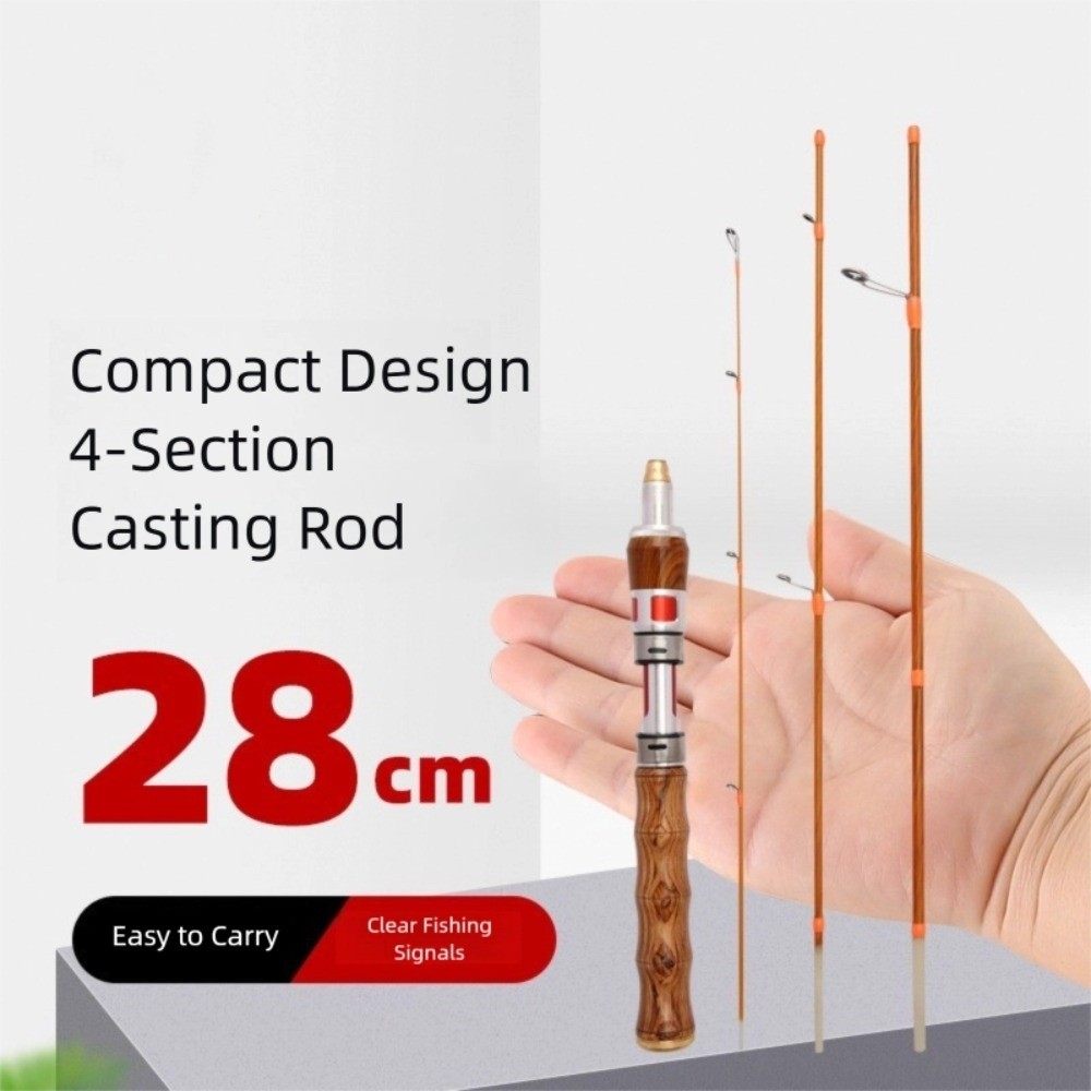 4 Sections Spinning Fishing Ro - Fishing Rod Carbon Fiber 评论和价格