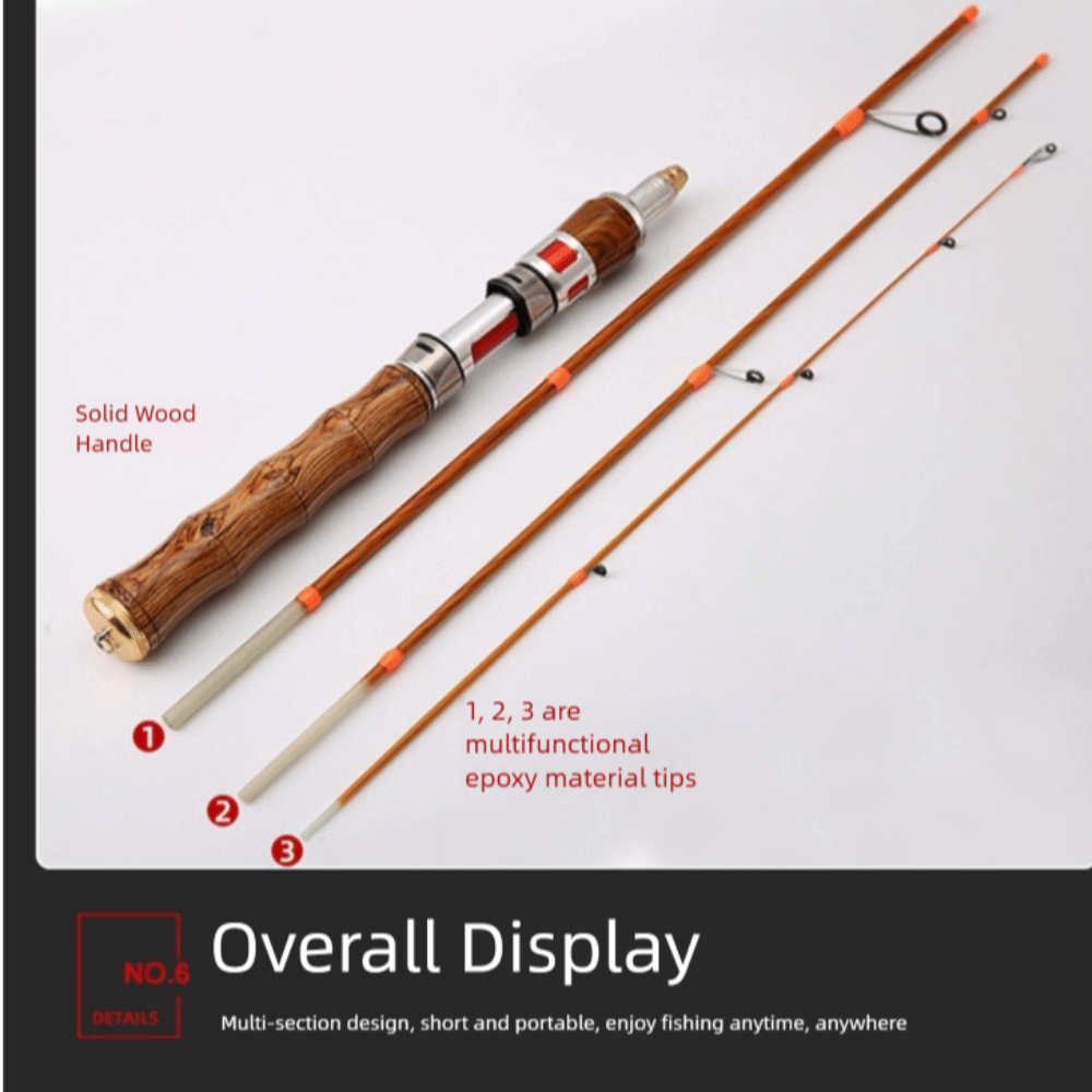 4 Sections Spinning Fishing Ro - Fishing Rod Ice 评论和价格