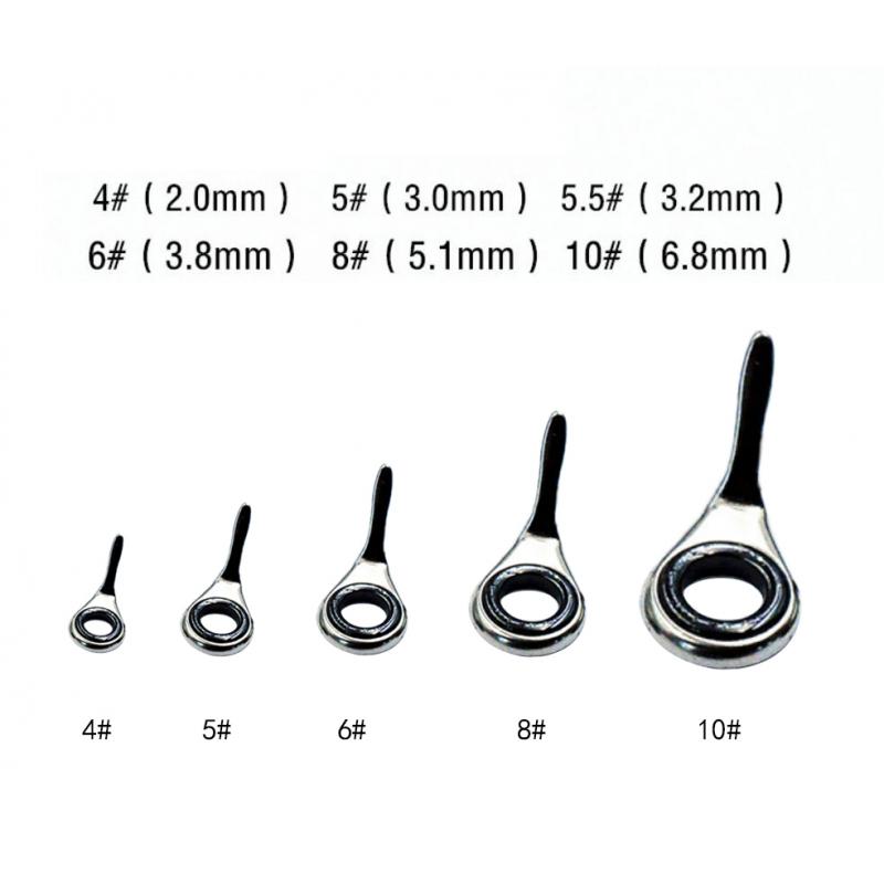 10Pcs Fishing Rod Guides Rings - Fishing Rod Building Kit 评论和价格