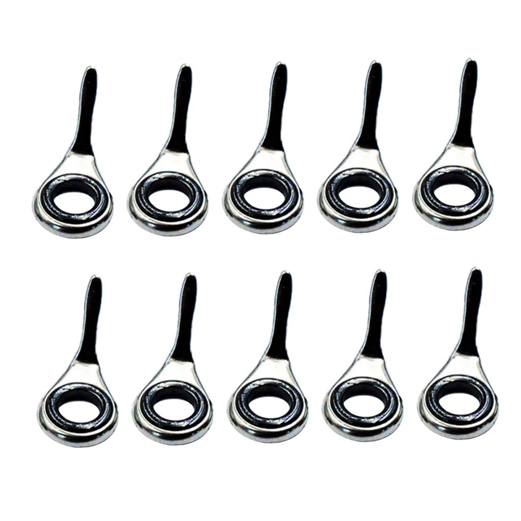 10Pcs Fishing Rod Guides Rings - Fishing Rod Building Kit 评论和价格